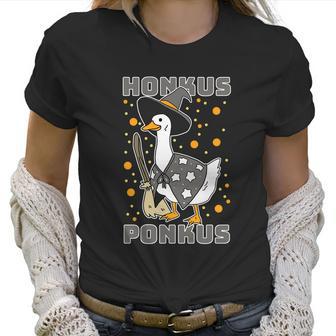 Cute Halloween Funny Halloween Day Honkus Ponkus Funny Duck Halloween Women T-Shirt | Favorety UK