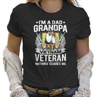 A Dad Grandpa And Vietnam Veteran Proud Retired Soldier Gift Women T-Shirt | Favorety CA