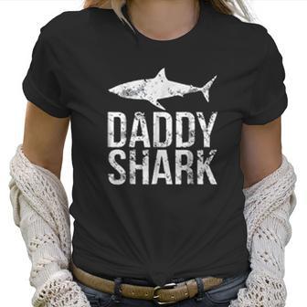 Daddy Shark Black Best Christmas Gifts For Dad Women T-Shirt | Favorety CA