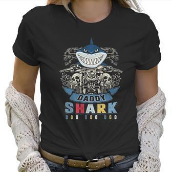 Daddy Shark Skull Biker Best Christmas Gifts For Dad Women T-Shirt | Favorety DE