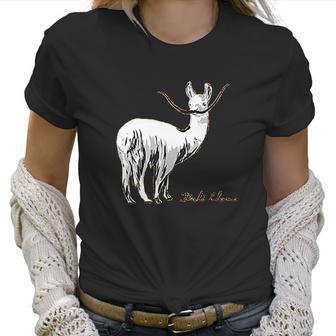 Dali Llama Unisex For The Pun Lover Women T-Shirt | Favorety