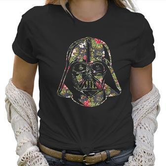 Darth Vader Floral Tropical Hawaiian Flower Bouquet Women T-Shirt | Favorety