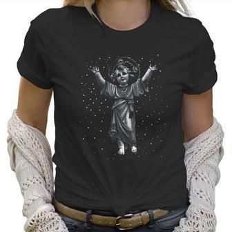 Divino Nino Jesus Christian Icon Catholic Symbol Bogota Pop Women T-Shirt | Favorety