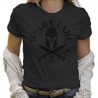 Womens Epic American Spartan Gym Men Military Spartan Molon Labe Women T-Shirt | Favorety