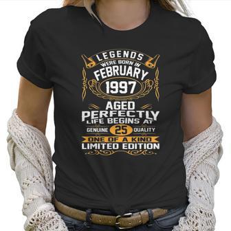 February 1997 25Th Birthday Gift 25 Years Old Men Women Women T-Shirt | Favorety UK