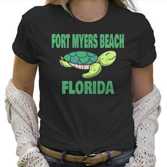 Fort Myers Beach Florida Sea Turtle Themed Women T-Shirt | Favorety DE