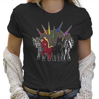 The Four Unicorns Of The Apocalypse Horsemen Parody Women T-Shirt | Favorety AU