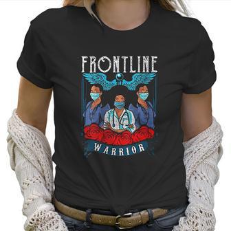 Frontline Warrior Proud Hero Black Nurse Superhero 2020 Women T-Shirt | Favorety CA