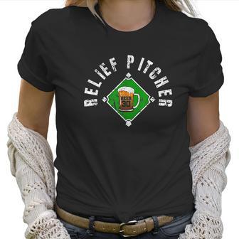 Funny Beer Baseball Gift Relief Pitcher Beer 30 Women T-Shirt | Favorety AU