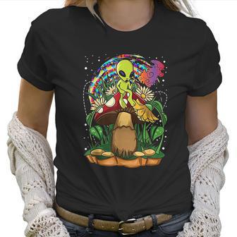 Funny Magic Mushroom Alien Trippy Shroom Lsd Gift Acid Trip Women T-Shirt | Favorety CA