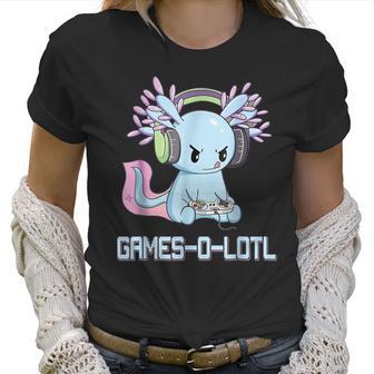 Gamesolotl Axolotl Video Gamer Kawaii Pastel Goth Anime Gift Men Women T-Shirt Graphic Print Casual Unisex Tee Women T-Shirt | Favorety