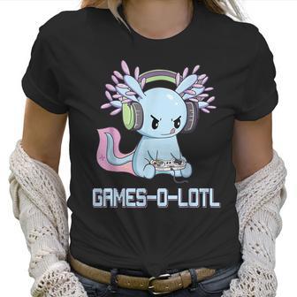 Gamesolotl Axolotl Video Gamer Kawaii Pastel Goth Anime V2 Men Women T-Shirt Graphic Print Casual Unisex Tee Women T-Shirt | Favorety CA