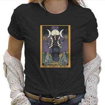 The Goddess Hecate Tarot Card Triple Moon Wiccan Pagan Women T-Shirt | Favorety UK