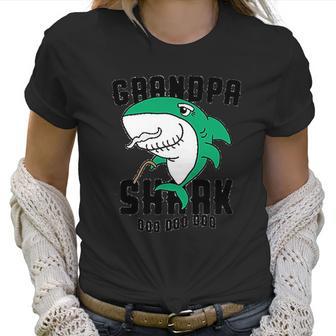 Grandpa Shark Daddy Grandfather Halloween Christmas Women T-Shirt | Favorety