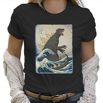 The Great Godzilla Off Kanagawa Funny Women T-Shirt | Favorety UK