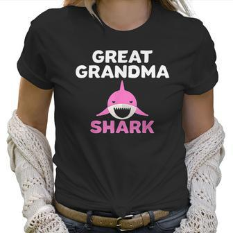 Great Grandma Shark Cute Grandmother Grandparent Gift Women T-Shirt | Favorety UK