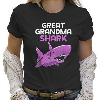 Great Grandma Shark Funny Family Gift Women T-Shirt | Favorety AU