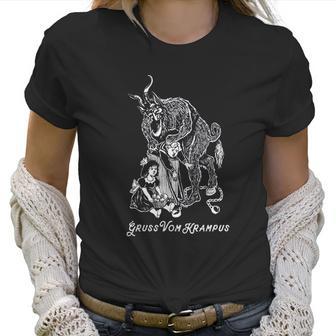 Gruss Vom Krampus Greetings From Christmas Demon Women T-Shirt | Favorety UK