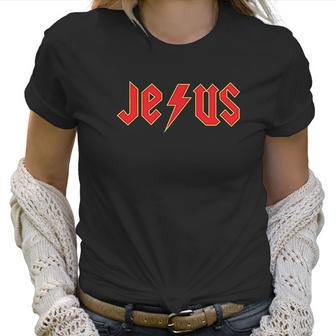 Gseagle Acdc Jesus Graphic Women T-Shirt | Favorety AU