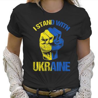 Hand Fist Ukraine I Stand With Ukraine Support Ukraine Men Women T-Shirt Graphic Print Casual Unisex Tee Women T-Shirt | Favorety DE