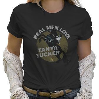 Horse Real Men Love Tanya Tucker Shirt Women T-Shirt | Favorety DE