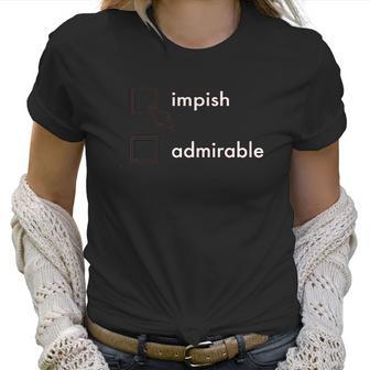 Impish Or Admirable Dwight Christmas Modern Fit Women T-Shirt | Favorety AU