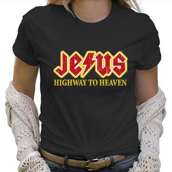 Jesus Rocks Highway To Heaven Women T-Shirt | Favorety