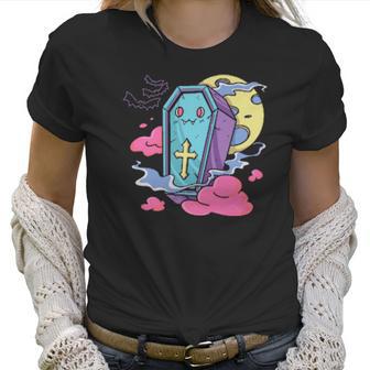 Kawaii Pastel Goth Creepy Cute Aesthetic Coffin Halloween Men Women T-Shirt Graphic Print Casual Unisex Tee Women T-Shirt | Favorety UK