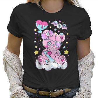 Kawaii Pastel Goth Cute Creepy Bear V2 Men Women T-Shirt Graphic Print Casual Unisex Tee Women T-Shirt | Favorety