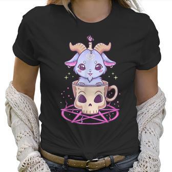 Kawaii Pastel Goth Cute Creepy Pentacle Baphomet Goat Men Women T-Shirt Graphic Print Casual Unisex Tee Women T-Shirt | Favorety DE