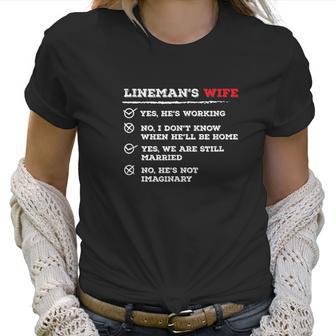 Lineman Wife American Electrician Cable Women T-Shirt | Favorety CA