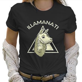 Llama Illuminati Funny Lama Women T-Shirt | Favorety AU