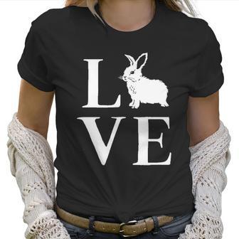 Womens Love Bunny Cute Adorable Easter Sunday Rabbit Women T-Shirt | Favorety