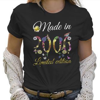 Made In 2006 Tee 15 Years Old Sunflowers Floral 15Th Birthday Women T-Shirt | Favorety