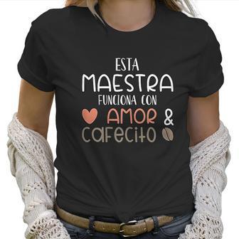 Maestra Espanol Playera Gift Regalo Spanish Teacher Women T-Shirt | Favorety AU