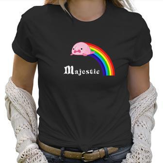 Majestic Blobfish Funny Blobfish Rainbow Tee Women T-Shirt | Favorety DE