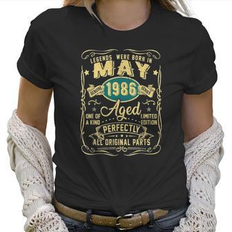 May 1986 35 Th Birthday Gift 35 Years Old Men Women Women T-Shirt | Favorety