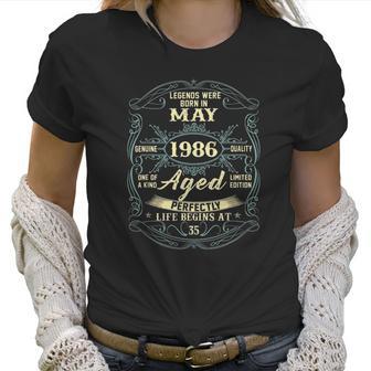 May 1986 35Th Birthday Gift 35 Years Old Men Women Women T-Shirt | Favorety AU