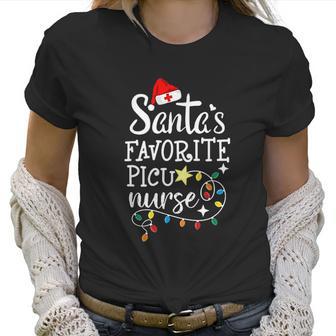 Merry Christmas Nurse Crew Rn Santas Favorite Picu Nurse Women T-Shirt | Favorety DE