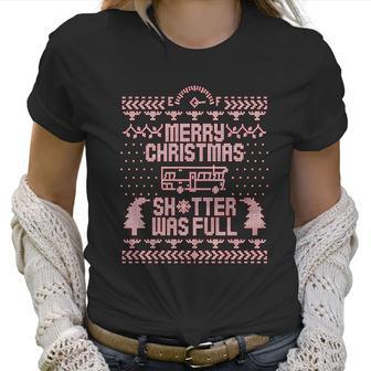 Merry Christmas Shitter Was Full Shitter Funny Retro Classic Xmas Women T-Shirt | Favorety CA