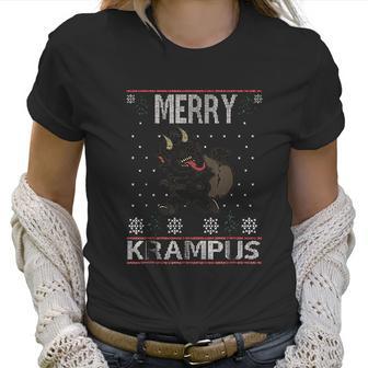 Merry Krampus Demon Claus Christmas Women T-Shirt | Favorety DE