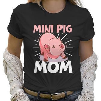 Mini Pig Piglet Swine Farm Animal Piggy Cute Pig Mom Gift Graphic Design Printed Casual Daily Basic Women T-Shirt | Favorety