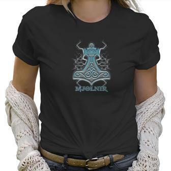 Mjollnir Thor Hammer Lightning Norse God Women T-Shirt | Favorety UK