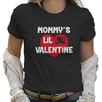 Mommys Lil Valentine Cute Valentines Day Outfit Women T-Shirt | Favorety