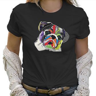 The Mountain Pet Pug Rainbow Pug Women T-Shirt | Favorety