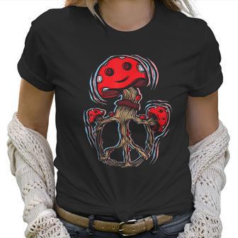 Mushrooms Peace Sign 70S Shrooms 60S Women T-Shirt | Favorety AU