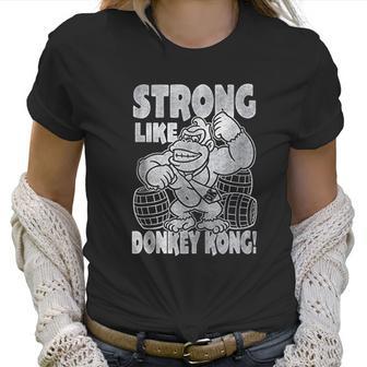 Nintendo Donkey Kong Super Strong Vintage Women T-Shirt | Favorety