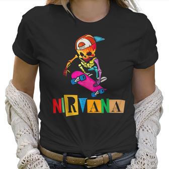 Nirvanas Skateboard Skelton Men Women T-Shirt Graphic Print Casual Unisex Tee Women T-Shirt | Favorety AU