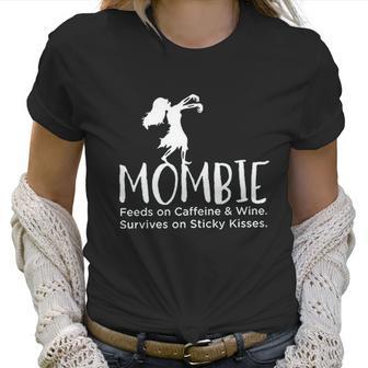 Noffish Women Mombie Feeds On Caffeine And Wine Women T-Shirt | Favorety DE