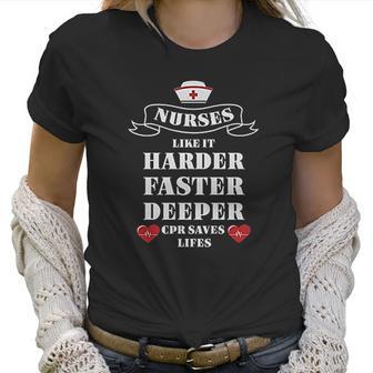 Nurses Cpr Saves Lives Gift For Nurse Women T-Shirt | Favorety UK